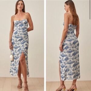 Reformation Kourtney dress in Pastoral